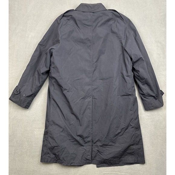 US Military All Weather Men's Trench Coat Size 42L Blue With Removable Liner - Picture 11 of 16